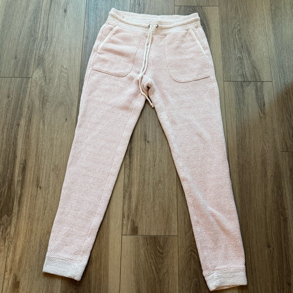 Faherty Knit Drawstring Jogger Pants Multi Color … - image 2